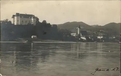 Grein Donau Oberoesterreich Panorama / Grein /Muehlviertel