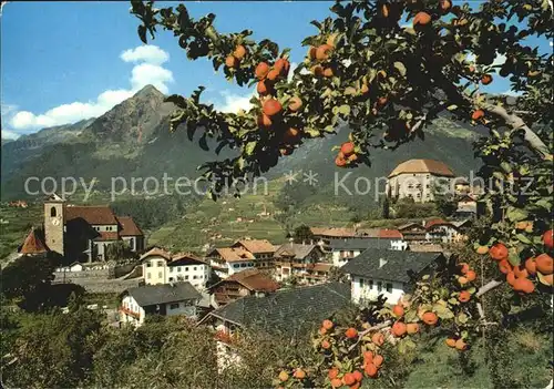 Schenna Meran Teilansicht Kat. Italien