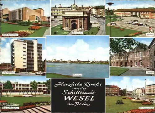 Wesel Rhein Zitadelle Bahnhof Berliner Tor  Kat. Wesel