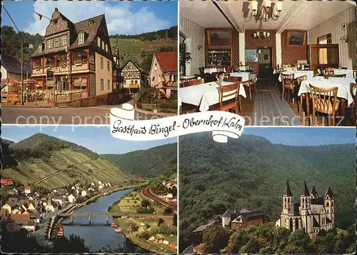 Obernhof Lahn Gasthaus Bingel Kat. Obernhof