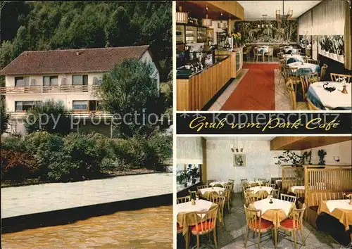 Bad Soden Salmuenster Park Cafe Pension am Sole Freiluft Schwimmbad Kat. Bad Soden Salmuenster