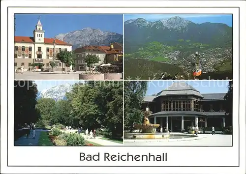 Bad Reichenhall Rathaus Seilbahn Panorama Park Kurhaus Kat. Bad Reichenhall