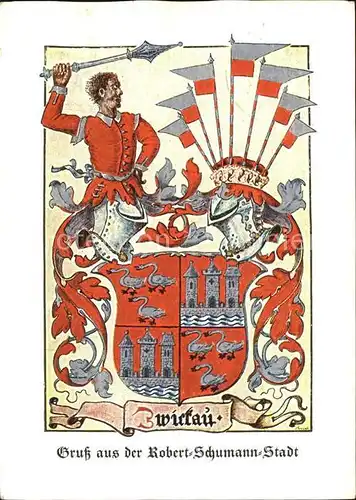 Zwickau Sachsen Wappen Kat. Zwickau