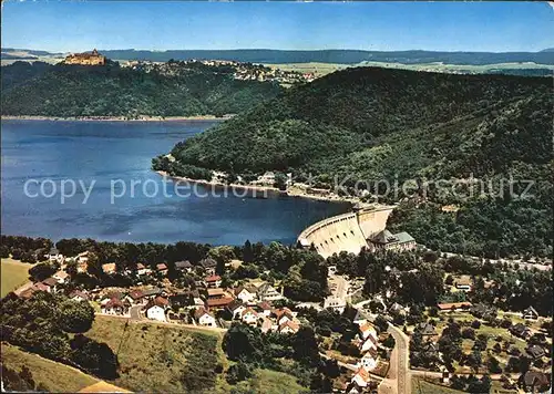 Edersee Sperrmauer Schloss Waldeck Kat. Edertal