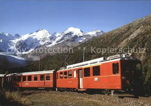 Berninabahn Morteratsch  Kat. Eisenbahn