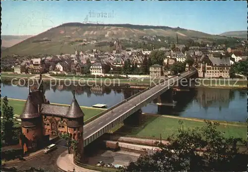 Traben Trarbach Bruecke ueber die Mosel Kat. Traben Trarbach