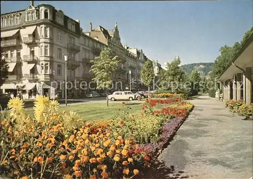 Bad Nauheim Parkstrasse mit Eingang zum Kurpark Kat. Bad Nauheim