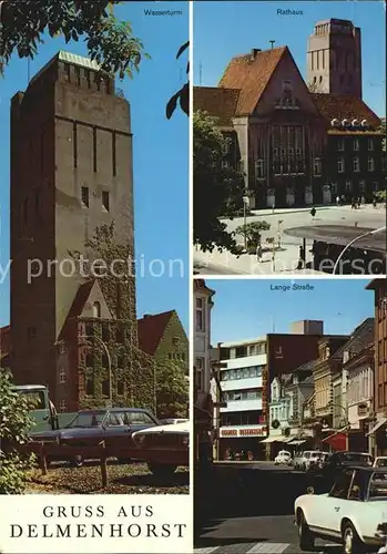 Delmenhorst Lange Strasse Wasserturm Rathaus Kat. Delmenhorst