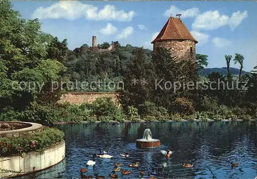 Weinheim Bergstrasse Schlosspark Kat. Weinheim