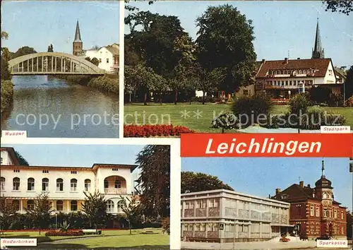 Leichlingen Rheinland Stadtpark Wupper Roderbirken Kat. Leichlingen (Rheinland)