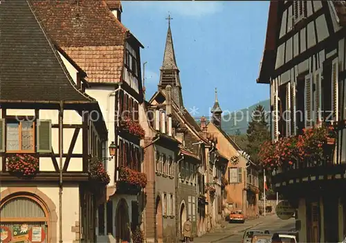 Kaysersberg Haut Rhin Les vieilles maisons fleuries Maison natale du Docteur Albert Schweitzer Kat. Kaysersberg