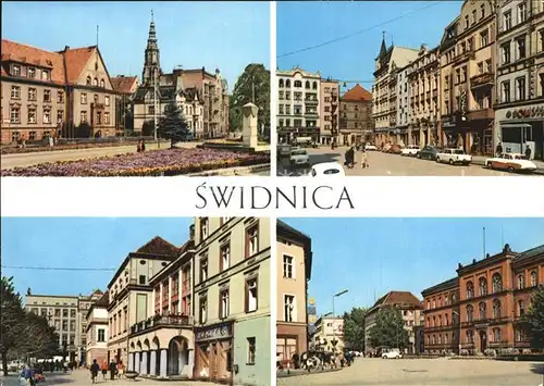 Swidnica Plac Tysiaclecia Panstwa Polskiego Teatr Rynek  Kat. Schweidnitz Niederschlesien