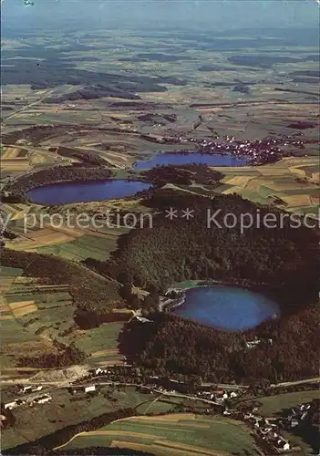 Gemuend Eifel Fliegeraufnahme Maar Kat. Schleiden