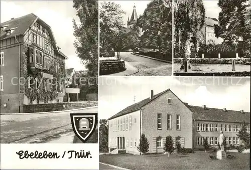 Ebeleben Thueringen Rathaus Hauptstrasse Polytechnische Oberschule  Kat. Ebeleben