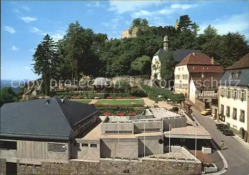 Lindenfels Odenwald Teilansicht Burgruine Kat. Lindenfels