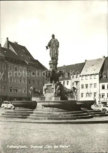 Freiberg Sachsen Denkmal Otto der Reiche  Kat. Freiberg