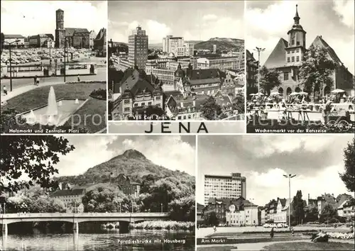 Jena Thueringen VEB Carl Zeiss Holzmarkt Paradiesbruecke Markt 