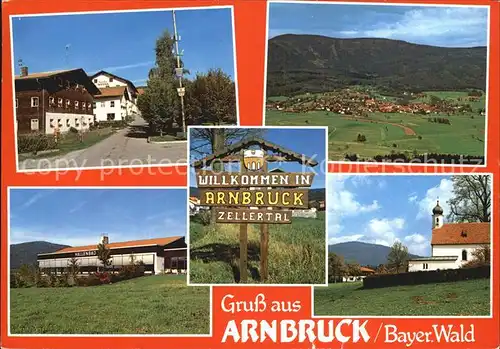 Arnbruck Dorfpartie Panorama Hallenbad Kirche Kat. Arnbruck