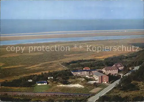 St Peter Ording Sanatorium Goldene Schuessel Fliegeraufnahme Kat. Sankt Peter Ording