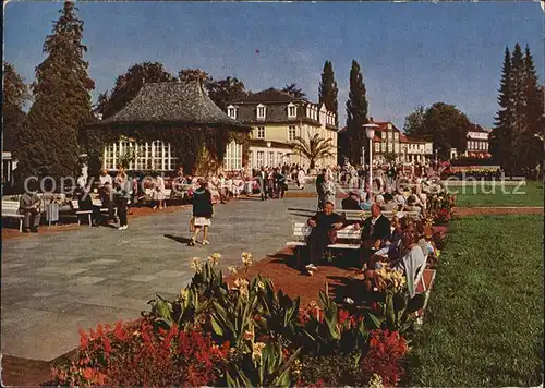 Bad Nenndorf Kurpromenade mit Haus Kassel Kat. Bad Nenndorf