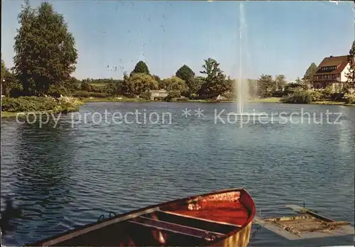 Bad Meinberg Am Kurparksee Fontaene Kat. Horn Bad Meinberg