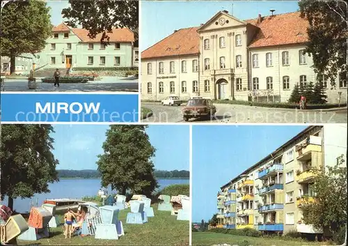 Mirow Markt Mirower See Zeltplatz Neubauten Kat. Mirow Mecklenburg