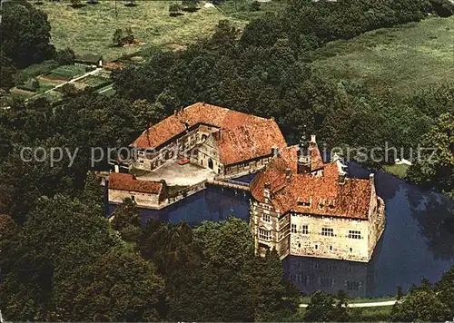 Luedinghausen Fliegeraufnahme Wasserburg Vischering Kat. Luedinghausen