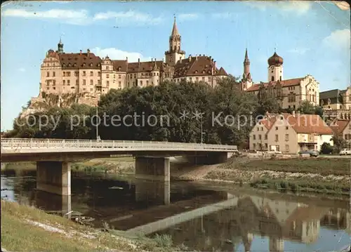 Sigmaringen Schloss Fuerst von Hohenzollern Donaubruecke Kat. Sigmaringen