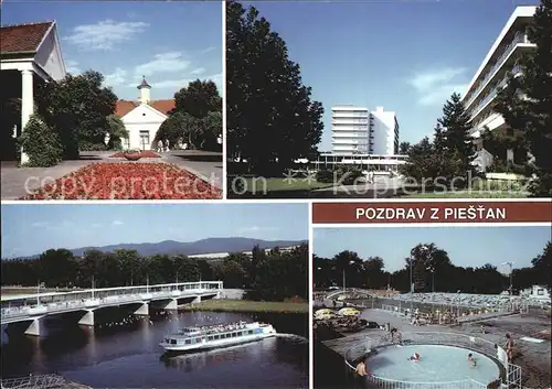 Piestany Freibad Brueckenpartie Kat. Piestany