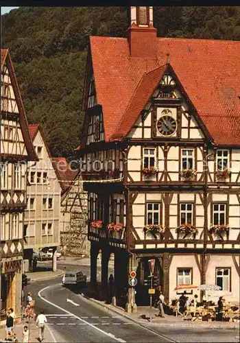 Urach Schwarzwald Marktplatz mit Rathaus Kat. Voehrenbach