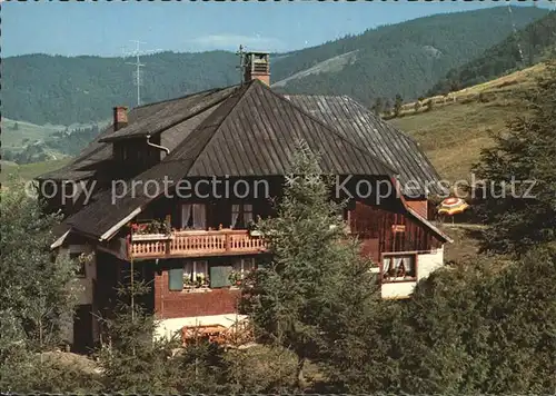 Bernau Schwarzwald Pension Jaegerhof Kat. Bernau im Schwarzwald