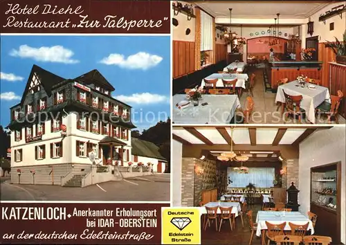 Idar Oberstein Hotel Diehl Restaurant Zur Talsperre Kat. Idar Oberstein
