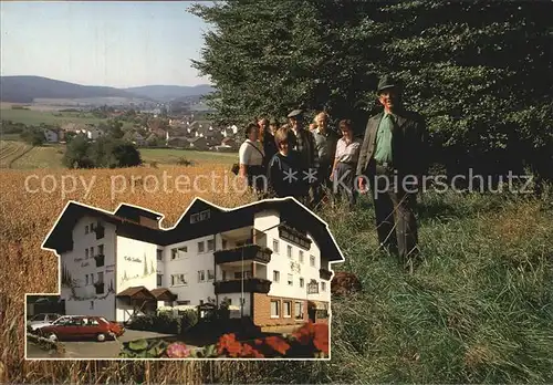 Grasellenbach Wahlen Cafe Sattler Gaestehaus Waldblick Kat. Grasellenbach