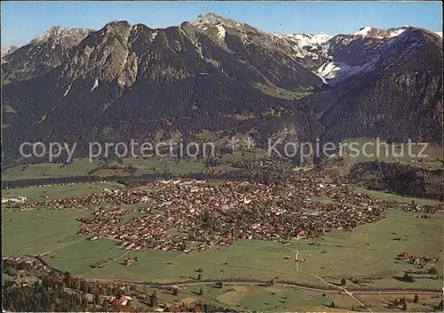 Oberstdorf Fliegeraufnahme Kat. Oberstdorf