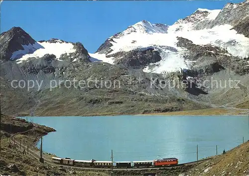 Rhaetische Bahn Lago Bianco Berninapass  Kat. Eisenbahn