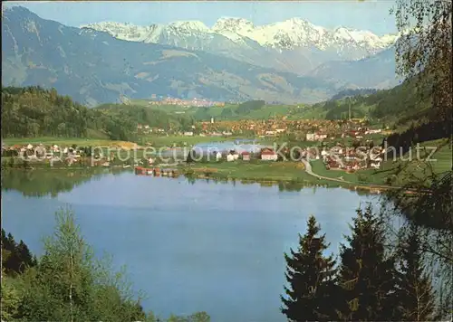 Immenstadt Allgaeu mit Buehl Gr und kl Alpsee Kat. Immenstadt i.Allgaeu