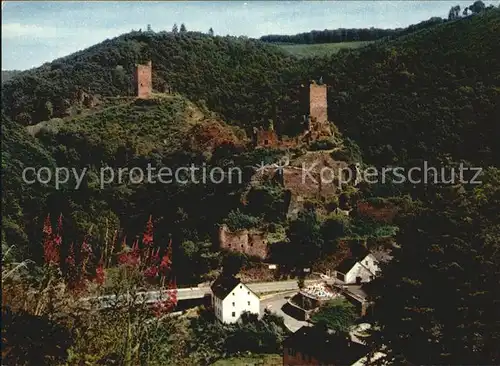 Manderscheid Eifel mit Nieder und Oberburg Kat. Manderscheid