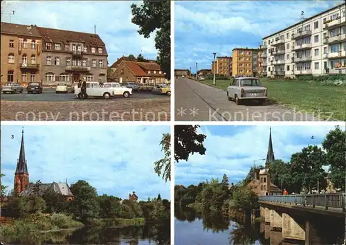 Torgelow Markt Albert Einstein Str An der Uecker Ueckerbruecke Kat. Torgelow