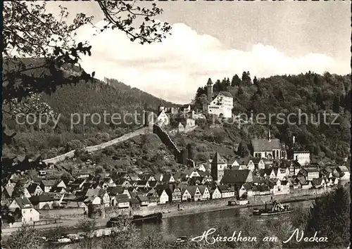 Hirschhorn Neckar Panorama Kat. Hirschhorn (Neckar)