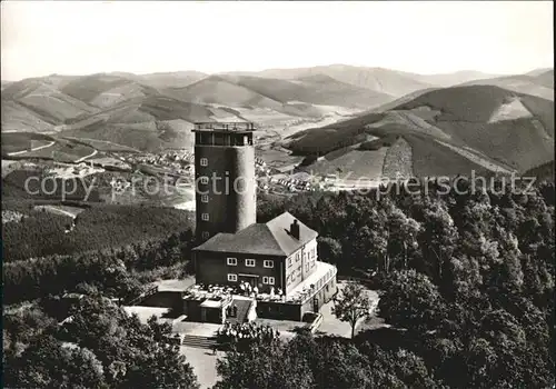 Kirchhundem Aussichtsturm Hohe Brach Kat. Kirchhundem Hochsauerland