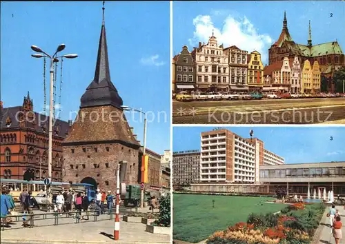 Rostock Mecklenburg Vorpommern Steintor Ernst Thaelmann Platz Interhotel Warnow Kat. Rostock