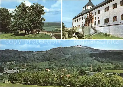 Augustusburg Schlosslinde Nordportal Schloss Kat. Augustusburg