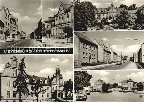 Meyenburg Prignitz Karl Marx Strasse Postamt Schloss Kat. Meyenburg Prignitz