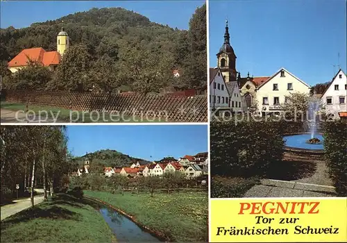 Pegnitz Kirche Brunnen Kat. Pegnitz