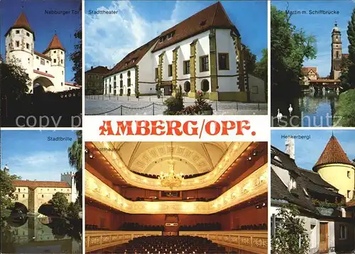 Amberg Oberpfalz Henkerbergl Stadttheater Stadtbrille Kat. Amberg