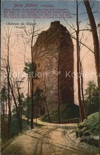 Nideck Burg Vogesen Kat. Oberhaslach