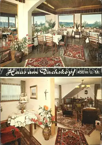 Dachsenhausen Haus am Dachskopf Restaurant Pension Kat. Dachsenhausen