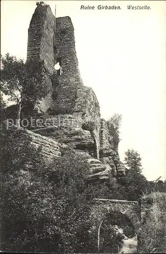 Mollkirch Bas Rhin Ruine Girbaden Kat. Mollkirch