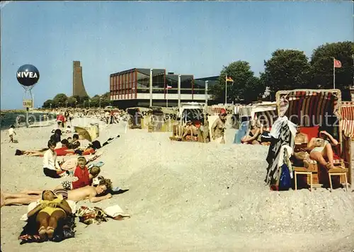 Laboe Strand mit Meerwasserbad Kat. Laboe