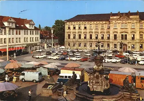 Erlangen Marktplatz Brunnen Schloss Kat. Erlangen